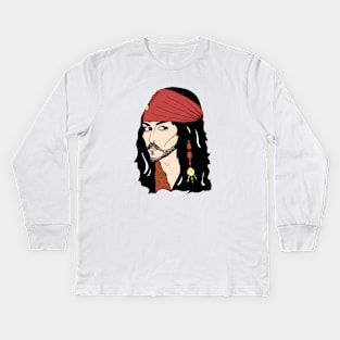 JOHNNY DEPP FAN ART! Kids Long Sleeve T-Shirt